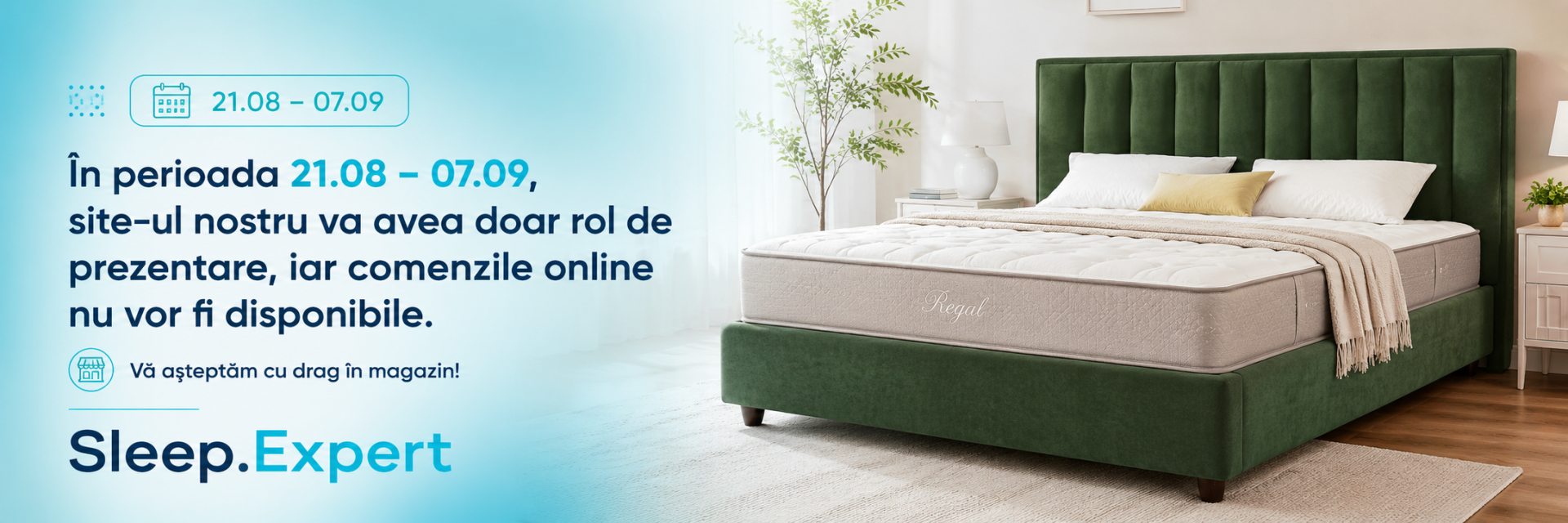 Banner secundar desktop Promoție Sleep Expert